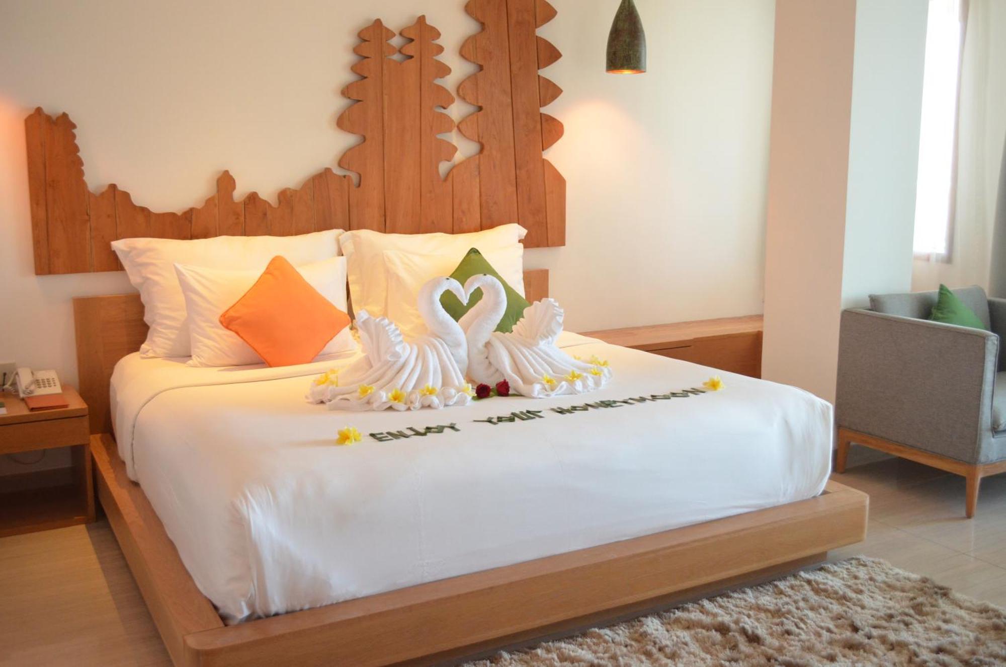 Hotel Nikko Bali Benoa Beach Νούσα Ντούα Εξωτερικό φωτογραφία A bed with a towel art
